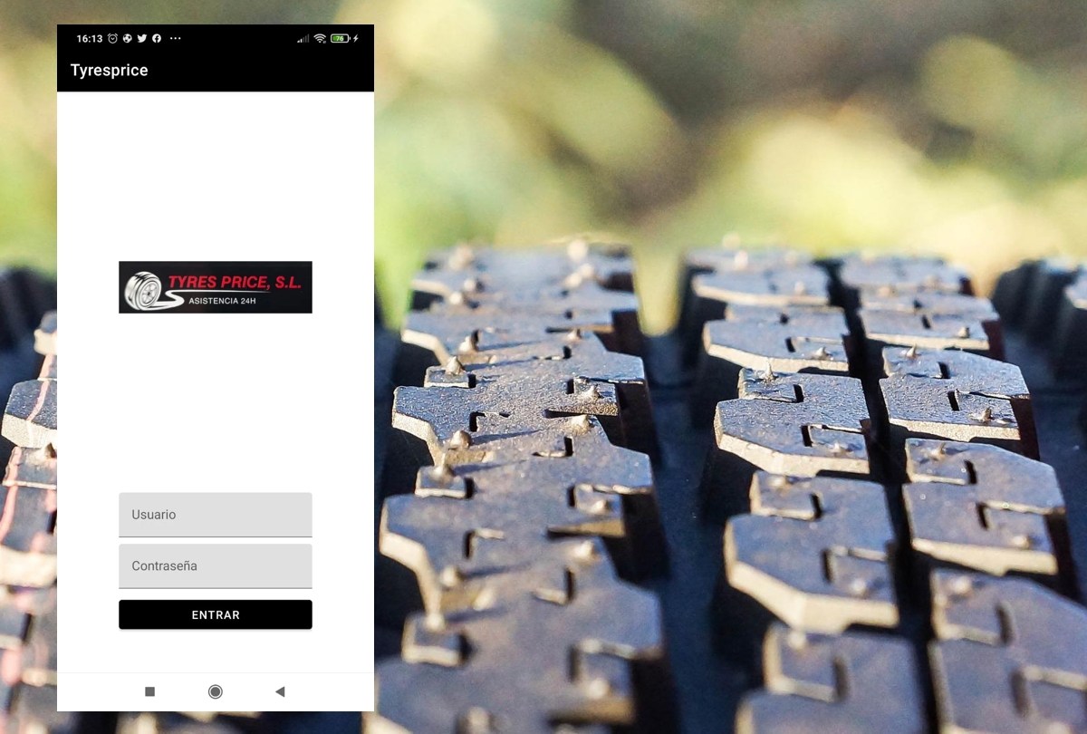 Lanzamiento app móvil Android Tyres Price Zaragoza