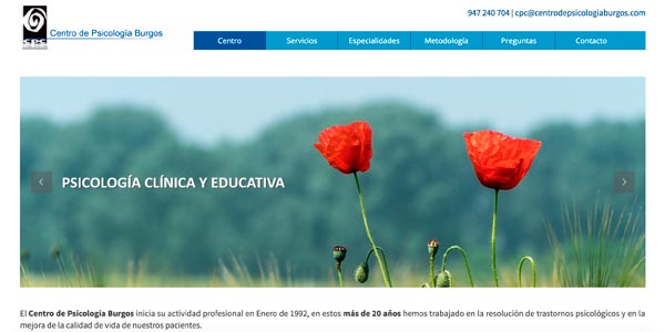 Nueva web Centro de Psicología Burgos